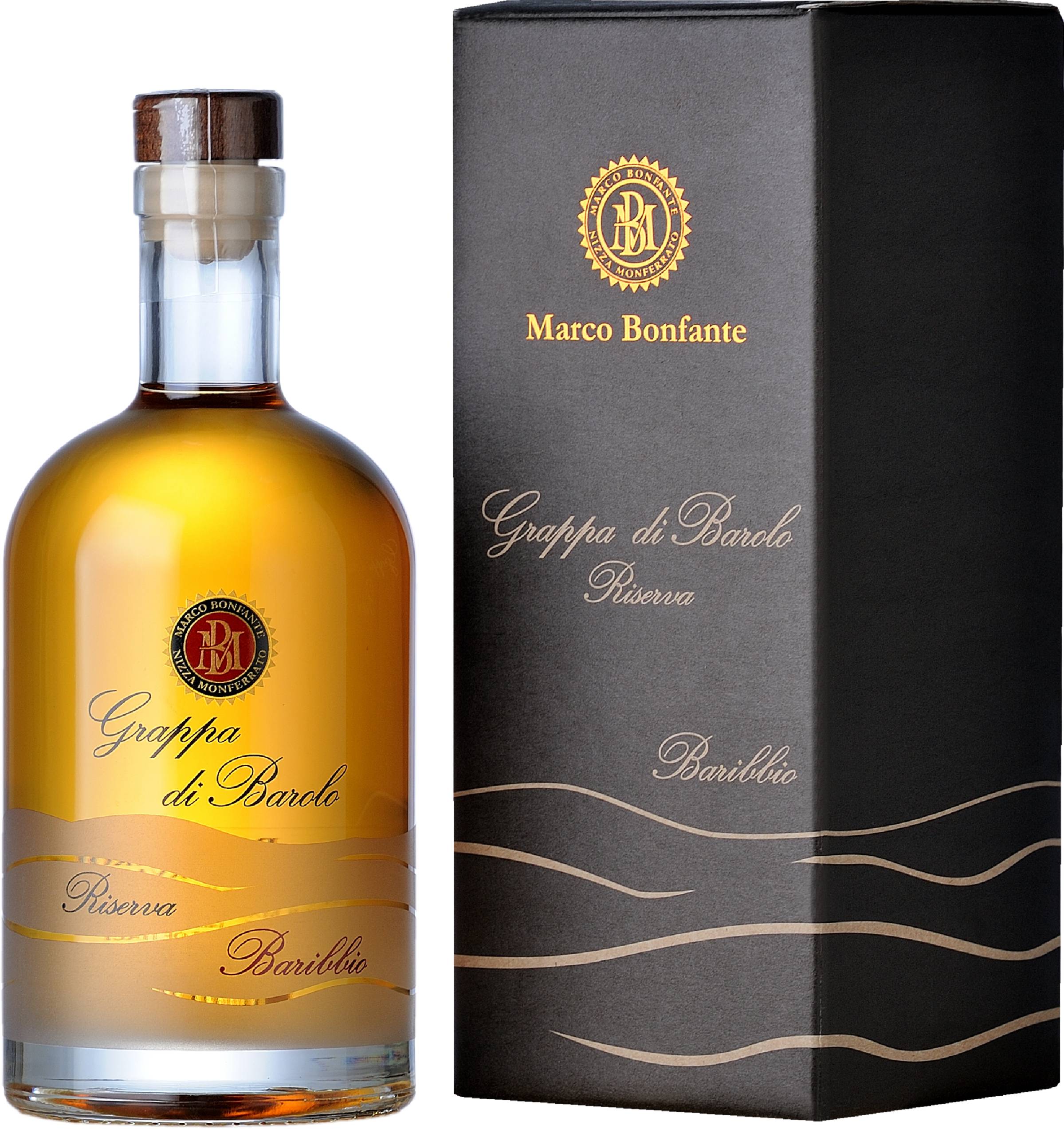 Grappa di Barolo Riserva Baribbio "Marco Bonfante" affinata 42% Vol.