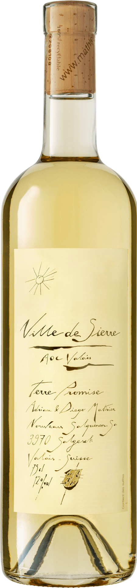 "Terre Promise" Ville de Sierre blanc AOC Valais 2023
