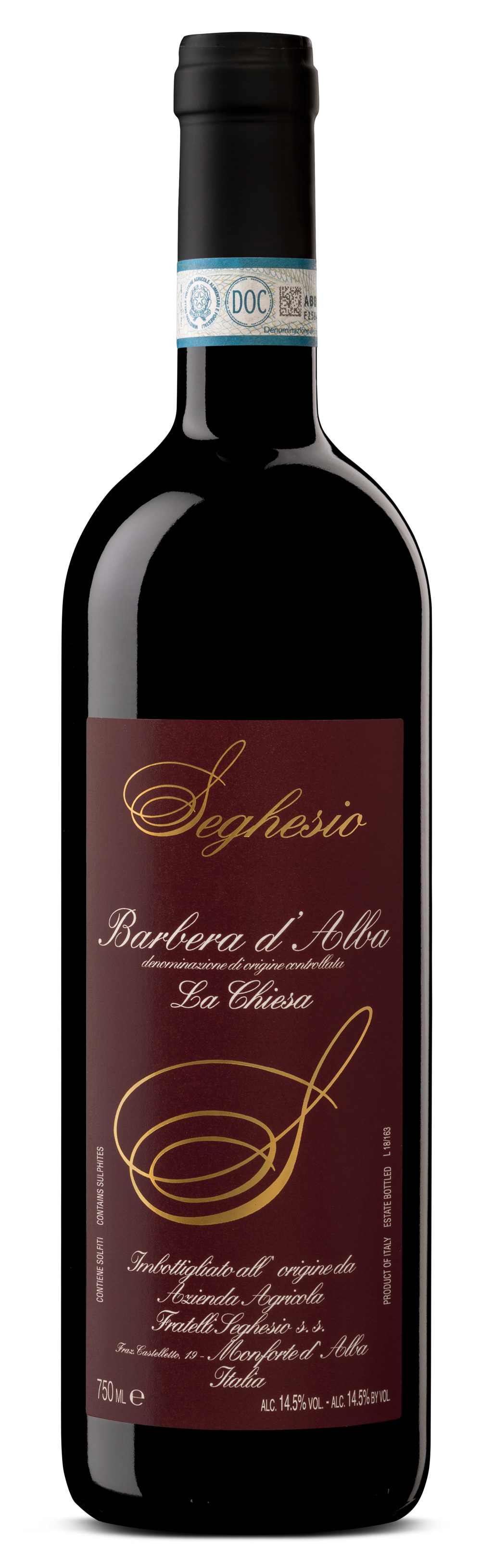 Seghesio Barbera d' Alba DOC Superiore La Chiesa 2021