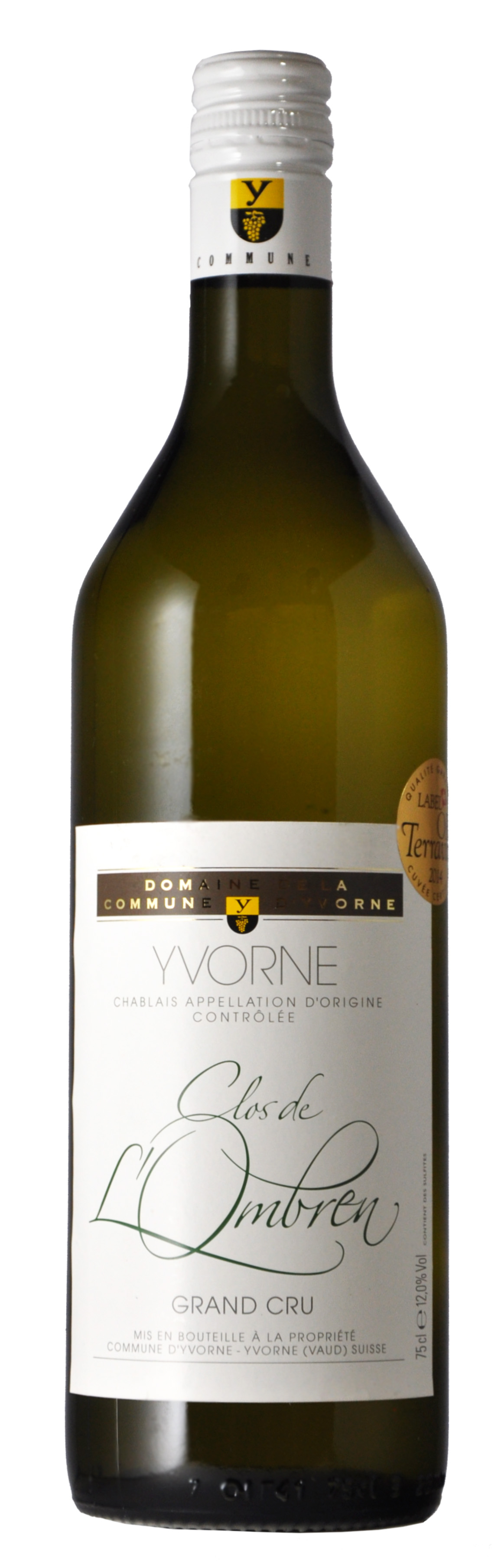 "Clos de l'Ombren" Yvorne Grand Cru blanc AOC Chablais 2023